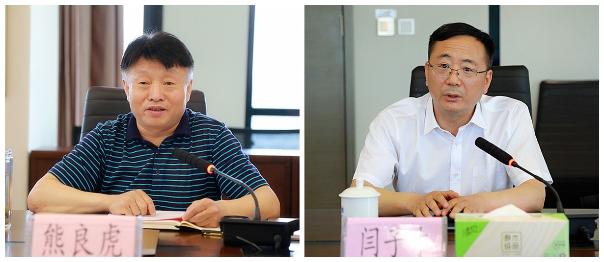 熊良虎会见中铁上海工程局集团党委书记、董事长闫子才