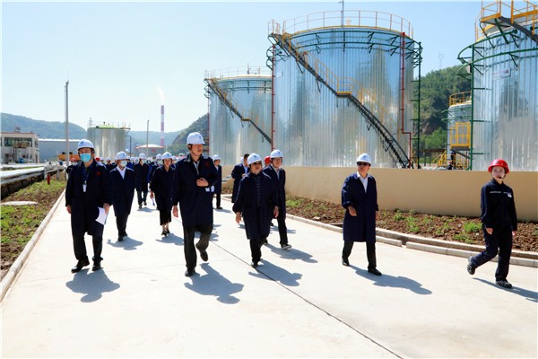 upay钱包集团复工复产促增添项目观摩聚会与会职员走进环保保隆生态三秦在延在铜项目