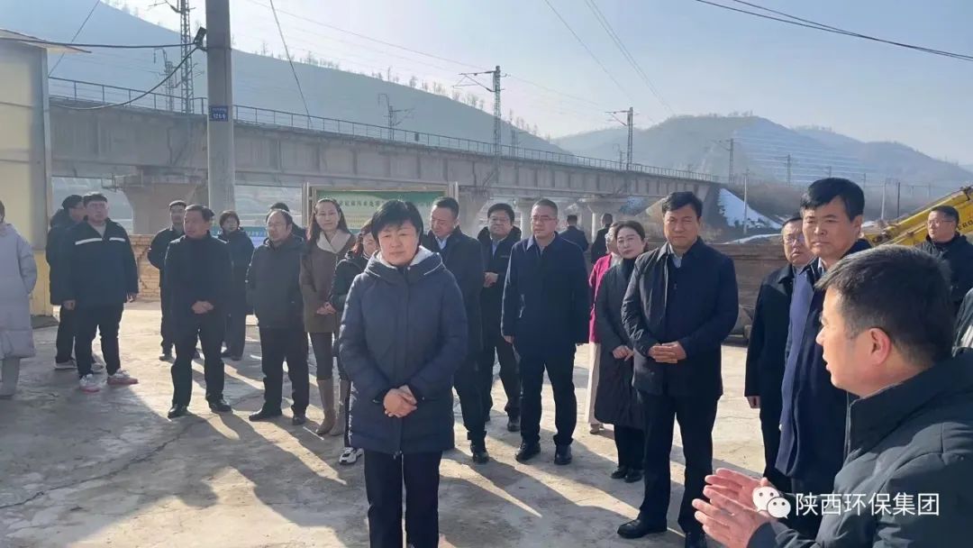 陕西省生态情形厅党组书记、厅长孙丽到upay钱包集团延安环保工程公司马家砭污水处理站调研
